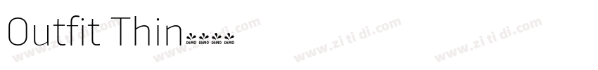 0utfit Thin字体转换